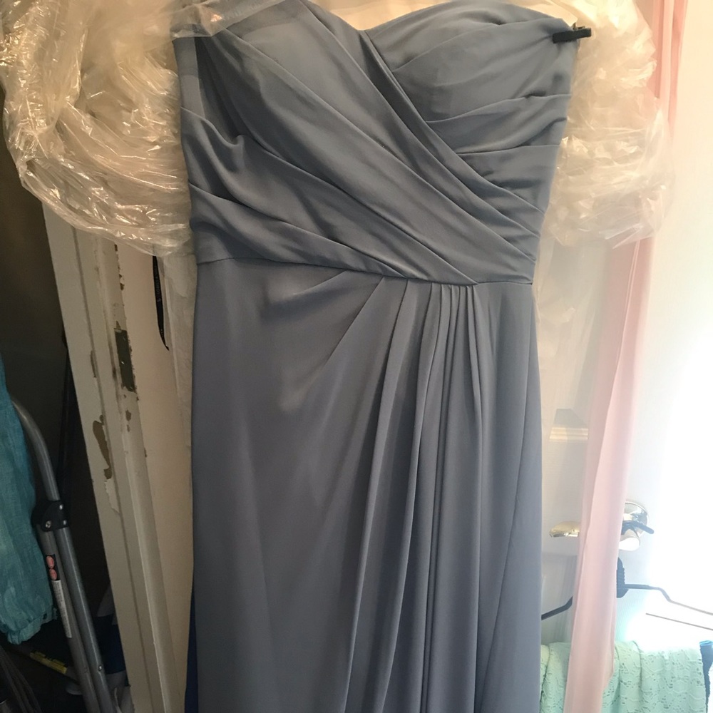 Slate Blue Bill Levkoff Chiffon Gown